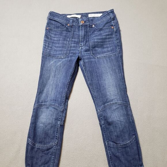 Pilcro and the Letterpress High-Rise Denim Moto Legging zip ankle size 28 - Picture 6 of 16